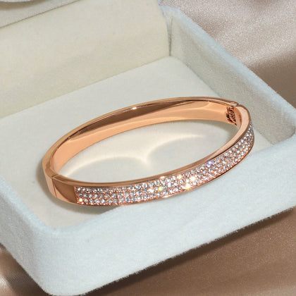 Elegant Classic Crystal Cuff Bangles
