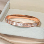 Elegant Classic Crystal Cuff Bangles