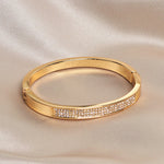 Elegant Classic Crystal Cuff Bangles