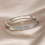 Elegant Classic Crystal Cuff Bangles