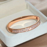 Elegant Classic Crystal Cuff Bangles