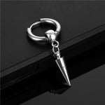 1Pcs Black Silver Color Gothic Cross Rock Ear Ring