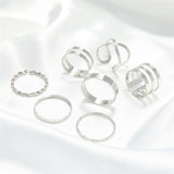 7pcs Fashion Jewelry Rings