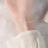 New 925 Sterling Silver Gypsophila Adjustable Bracelet