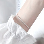 New 925 Sterling Silver Gypsophila Adjustable Bracelet