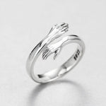 New Romantic Hand with Love Hug Rings