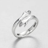 New Romantic Hand with Love Hug Rings