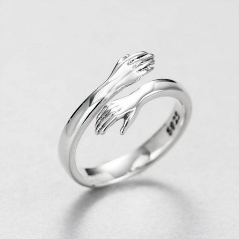 New Romantic Hand with Love Hug Rings