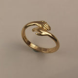 New Romantic Hand with Love Hug Rings