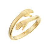 New Romantic Hand with Love Hug Rings