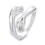 New Romantic Hand with Love Hug Rings