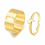 Punk Hiphop Geometric Butterfly Rings