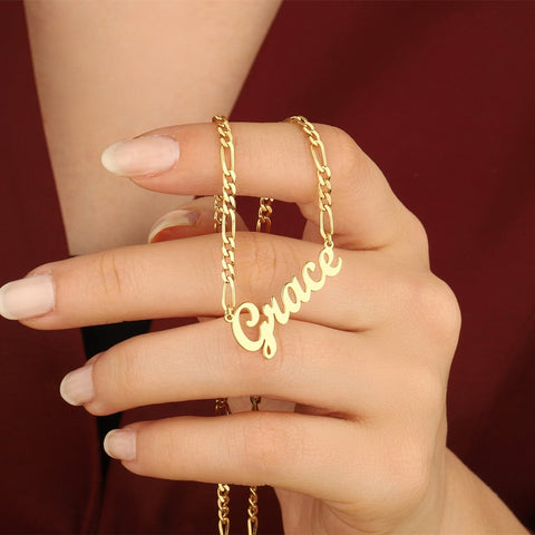 KristenCo Custom Name Necklace Personalized Stainless Steel