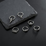 1PC Stainless Steel Punk  Rock Earrings Men Women